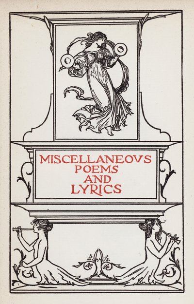 Ilustración para Poemas de John Keats: Poemas y Letras Misceláneos (litografía) de Robert Anning Bell