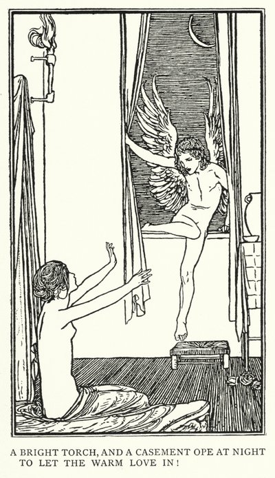 Ilustración para Poems by John Keats: Ode To Psyche de Robert Anning Bell