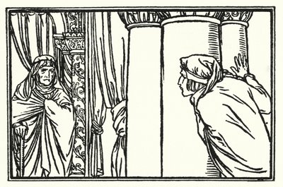 Ilustración para Poemas de John Keats: La víspera de Santa Inés de Robert Anning Bell