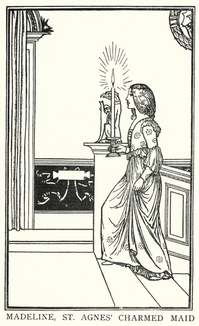 Ilustración para Poemas de John Keats: La Víspera de Santa Inés de Robert Anning Bell