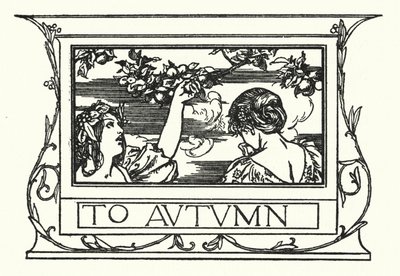 Ilustración para Poemas de John Keats: Al Otoño de Robert Anning Bell