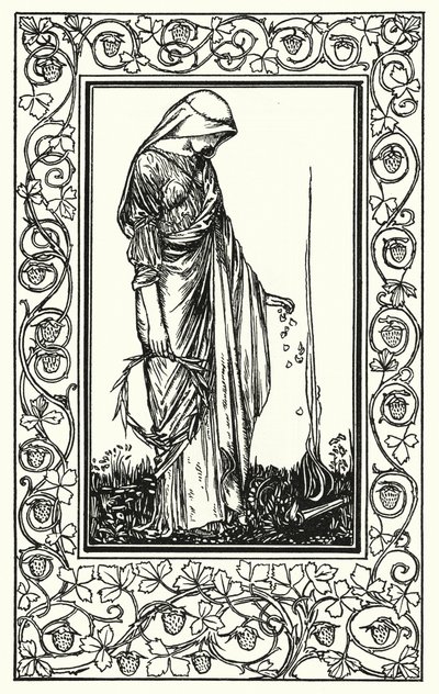 Shelley: Adonais (litografía) de Robert Anning Bell