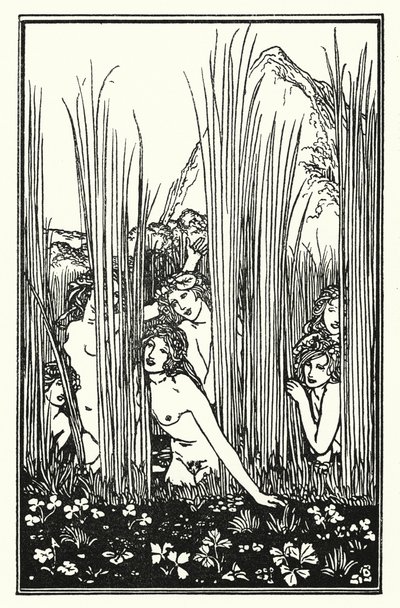Shelley: Himno de Pan (litografía) de Robert Anning Bell