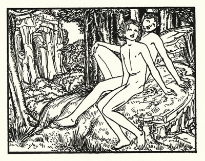 Shelley: Prometheus Unbound (litografía) de Robert Anning Bell