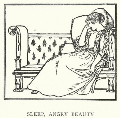 Duerme, belleza enojada de Robert Anning Bell