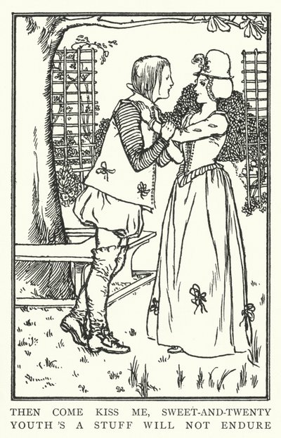 Entonces ven y bésame, dulce y veinte, la juventud es algo que no perdura de Robert Anning Bell