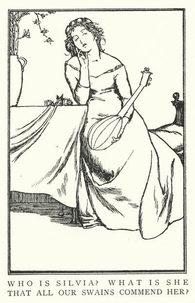 ¿Quién es Silvia? ¿Qué es ella, que todos nuestros pastores la elogian? de Robert Anning Bell