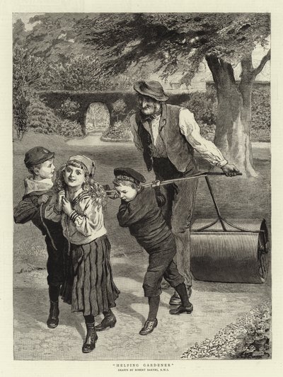 Jardinero ayudante de Robert Barnes