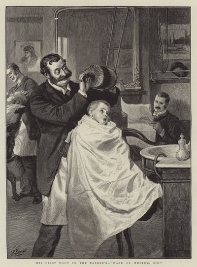 Su primera visita al barbero, duro o medio, señor de Robert Barnes
