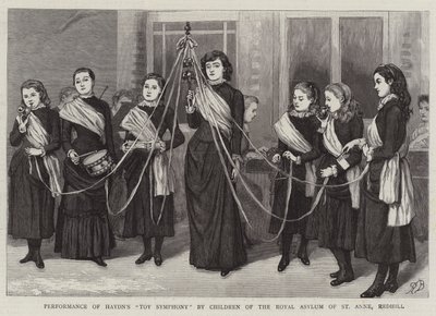 Interpretación de la Sinfonía de los Juguetes de Haydn por los niños del Asilo Real de Santa Ana, Redhill de Robert Barnes