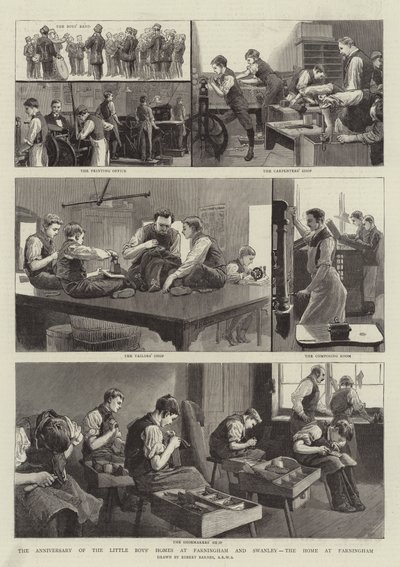 El aniversario de los Hogares de los Niños Pequeños en Farningham y Swanley, el hogar en Farningham de Robert Barnes