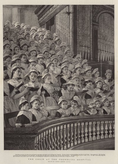 El coro en el Hospital Foundling de Robert Barnes