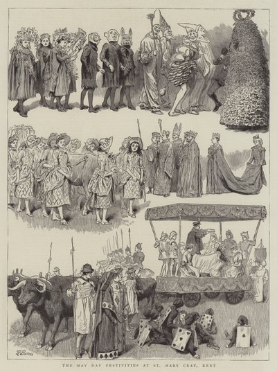Las Festividades del Primero de Mayo en St Mary Cray, Kent de Robert Barnes