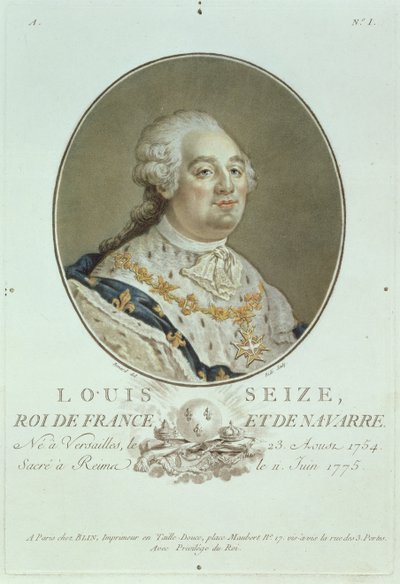 Retrato de Luis XVI (1754-93) de 