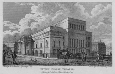 Teatro de Covent Garden (grabado) de Robert Blemell (after) Schnebbelie