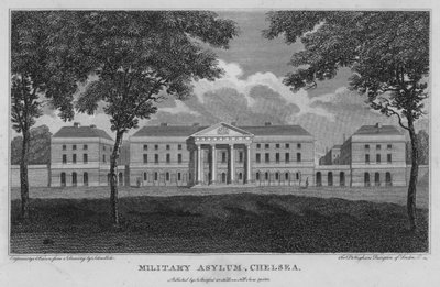 Asilo militar, Chelsea (grabado) de Robert Blemell (after) Schnebbelie