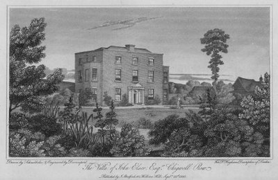 La Villa de John Elsee, Chigwell Row de Robert Blemell (after) Schnebbelie