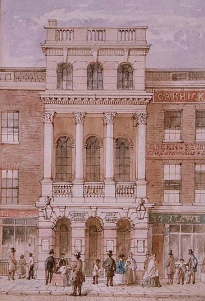 Teatro de la Ciudad de Londres, Bishopsgate de Robert Blemell (attr. to) Schnebbelie
