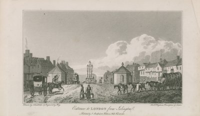 Entrada a Londres desde Islington de Robert Blemell Schnebbelie