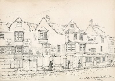 Fenchurch Street, Londres, 1817 de Robert Blemell Schnebbelie
