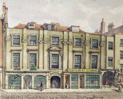 Casa Shaftesbury, Aldersgate Street, Londres, 1819 de Robert Blemell Schnebbelie