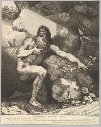 Nabucodonosor recuperando su razón, 20 de octubre de 1782 de Robert Blyth