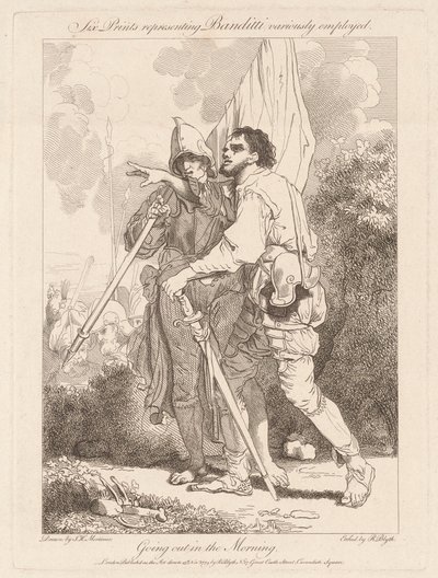 Saliendo por la mañana de Robert Blyth, after John Hamilton Mortimer