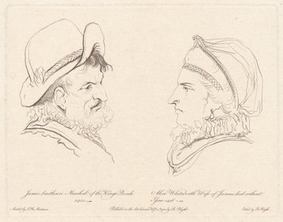 James Smithson y Alice Whitworth de Robert Blyth, after John Hamilton Mortimer