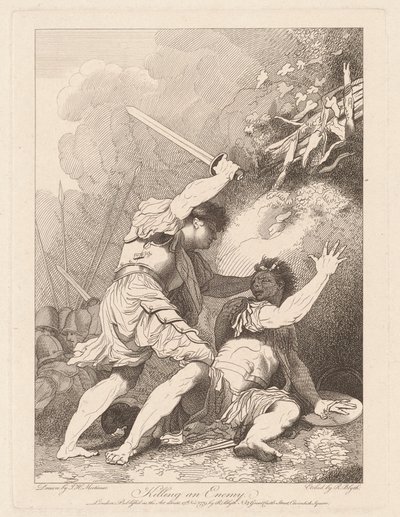 Matando a un Enemigo de Robert Blyth, after John Hamilton Mortimer