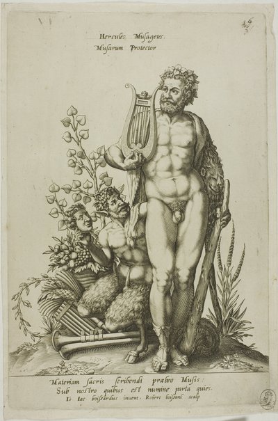 Hércules, placa 16 de Parnassus Biceps de Robert Boissard