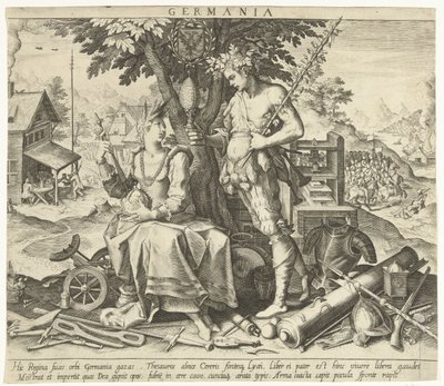Alemania Germania (título sobre objeto) Alegorías de los países europeos (título de la serie) de Robert Bossart
