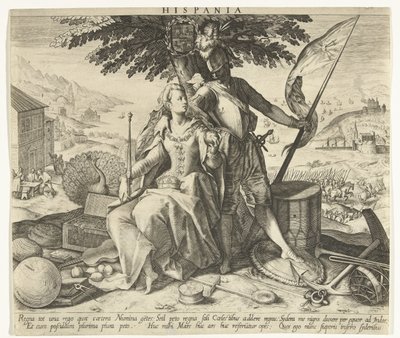 España Hispania (título sobre objeto) Alegorías de los países europeos (título de la serie) de Robert Bossart