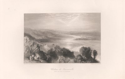 Castillo de Tancarville, con la ciudad de Quilleboeuf de Robert Brandard