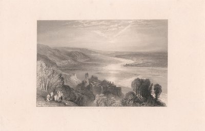 Castillo de Tancarville con la ciudad de Quilleboeuf de Robert Brandard