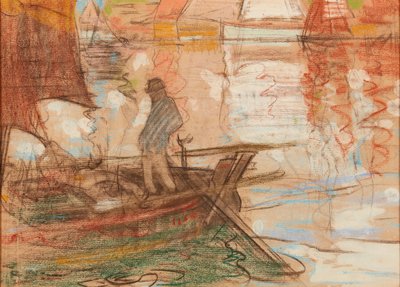 Barquero de Concarneau 1894 de Robert Brough