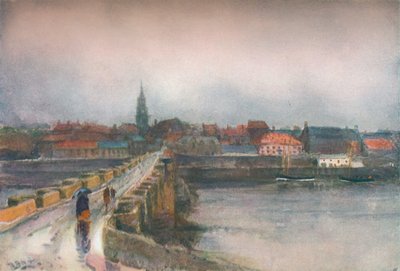 Un día lluvioso, Puente Viejo de Berwick, c1877-1906, 1906 de Robert Buchan Nisbet