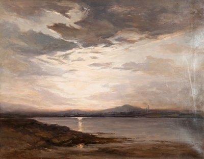 Mirando hacia Dundee, atardecer de Robert Buchan Nisbet