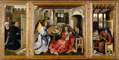 La Anunciación, Tríptico de Mérode, ca. 1428-1432 de Robert Campin