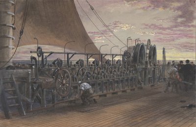 La maquinaria de pago en la popa del Great Eastern, 1865 de Robert Charles Dudley
