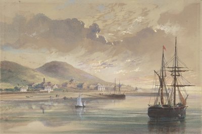 Valentia en 1857-1858 en el momento de la colocación del antiguo cable, 1865 de Robert Charles Dudley