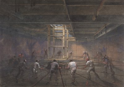 Vista del interior de uno de los tanques a bordo del Great Eastern, 1865-66 de Robert Charles Dudley