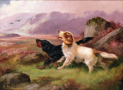 Perros de caza (uno de un par) de Robert Cleminson