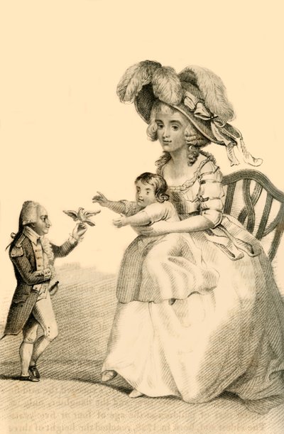 Conde Joseph Boruwlaski, el célebre enano polaco, 1822 de Robert Cooper