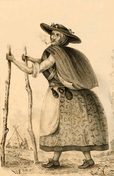 Jenny Darney, un personaje notable en Cumberland, 1821 de Robert Cooper