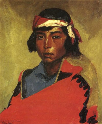 Niño del Pueblo Tesuque, 1916 de Robert Cozad Henri