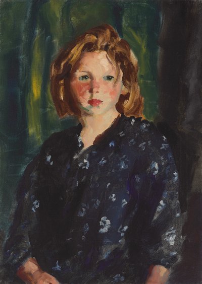 Retrato de una niña, 1928 de Robert Cozad Henri