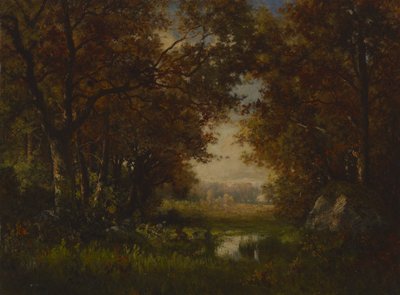 Escena en el Bosque de Fontainebleau de Robert Crannell Minor