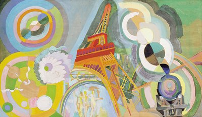 Aire, ferrocarril y agua, estudio de Robert Delaunay