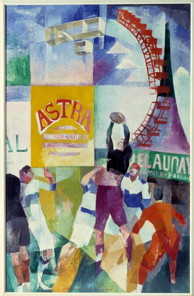 El equipo de Cardiff. Pintura de Robert Delaunay (1885 - 1941) de Robert Delaunay