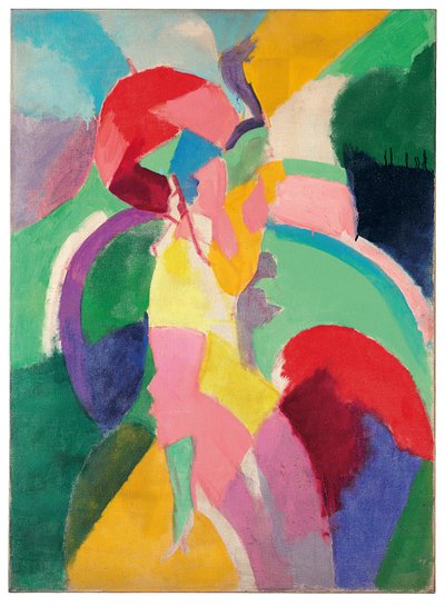 Mujer con paraguas o La Parisienne de Robert Delaunay